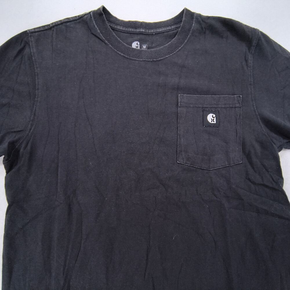 Carhartt Casual Pocketed Crew Neck Short Sleeve T Shirt Mens Size M Black White
